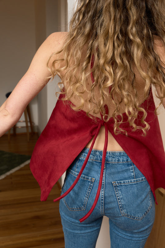 Top Halter vino