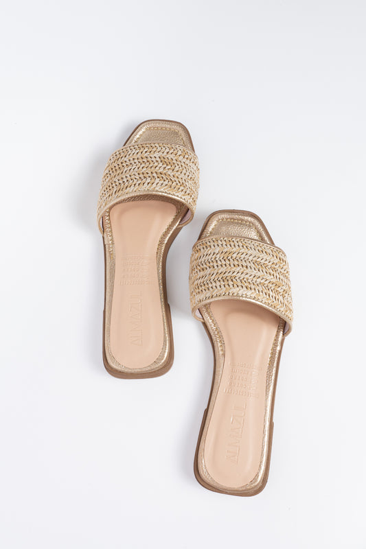 Flats canasto oro