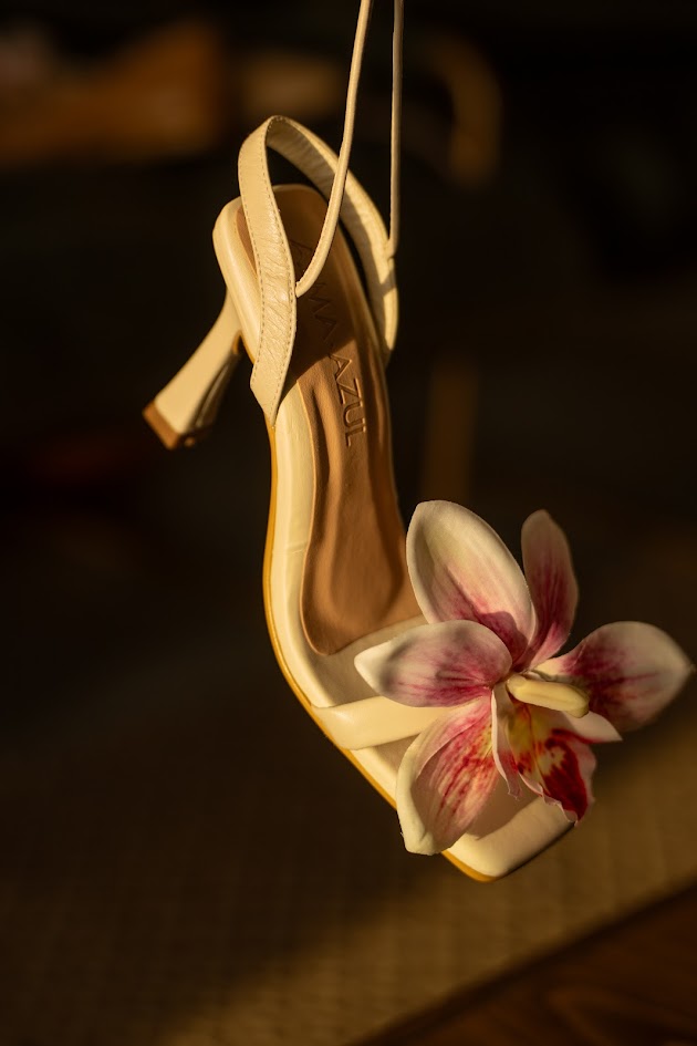 Orquídea cuero talco 7.5