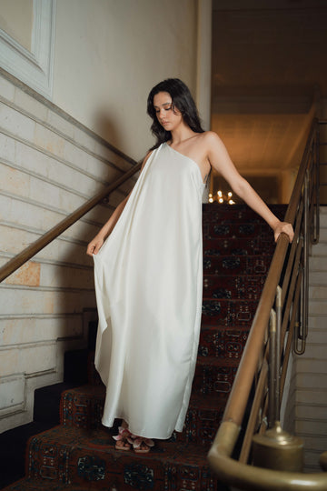 Vestido griega marfil
