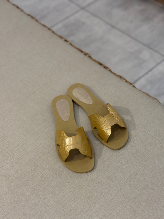 Henna plana croco oro