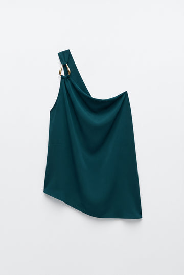 Blusa Sirena hebilla esmeralda