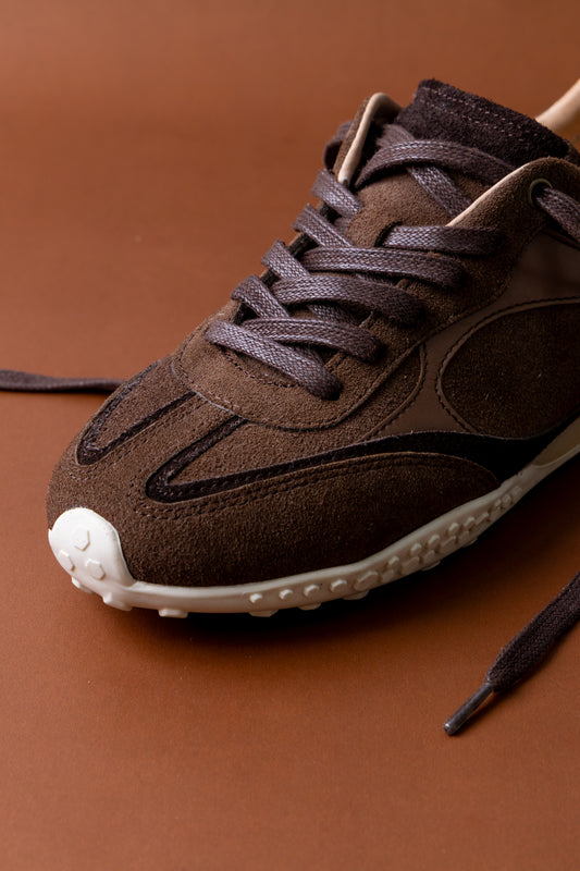 Tenis Senda cuero chocolate