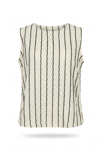Blusa líneas verde