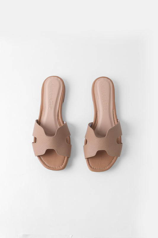 Henna plana cuero camel