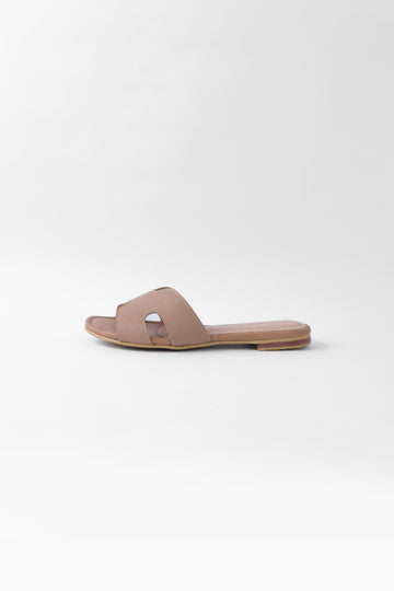 Henna plana cuero camel