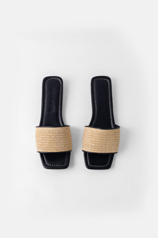 Flats  Alameda cuero negro