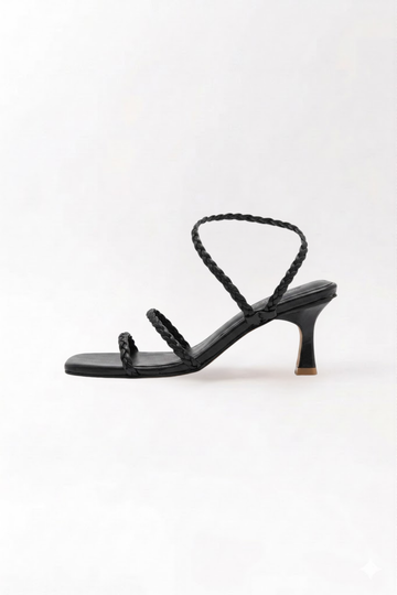 Elfa trenza cuero negro 5/2