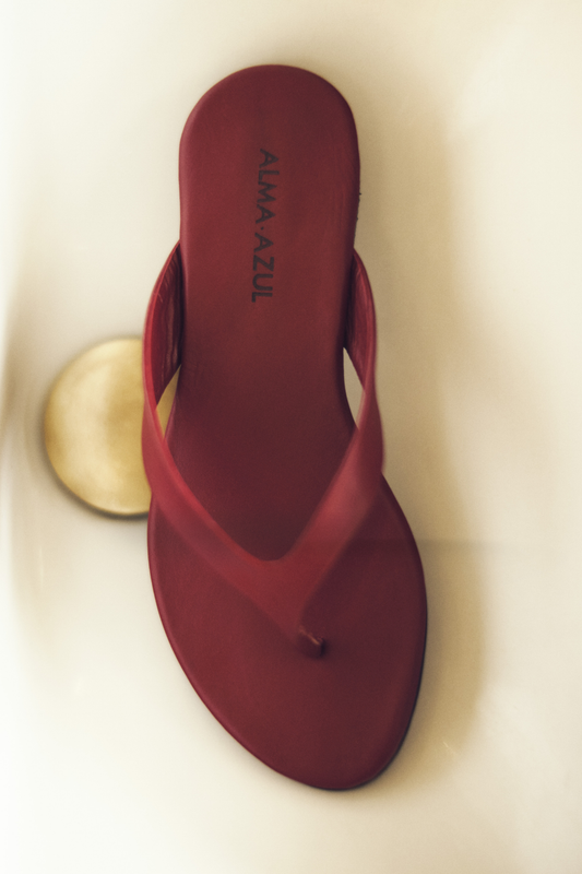 Triana cuero rojo
