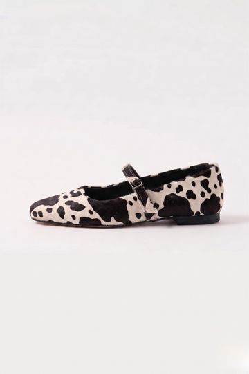Bailarinas Print Vaca blanca