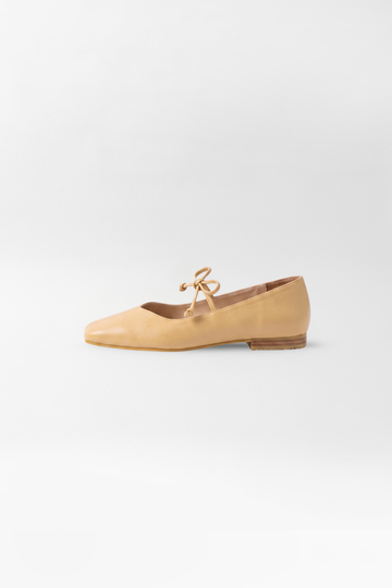 Bailarinas Cleo cuero capuchino