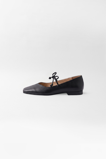 Bailarinas Cleo cuero negro